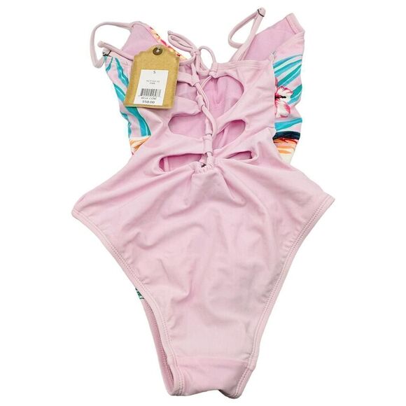 True Craft Cockatoo Hawaiian Swimsuit Size Small - Picture 4 of 5